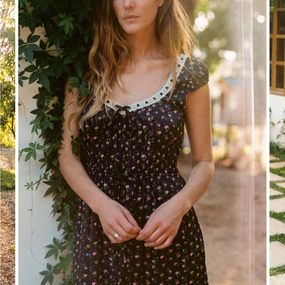 ISO Kelly dress in midnight floral - Picture 2 of 3